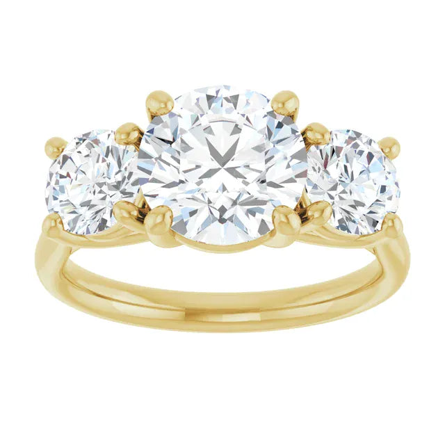 The Classic 3-Stone Engagement Ring | Round | 3 ⅕ CTW