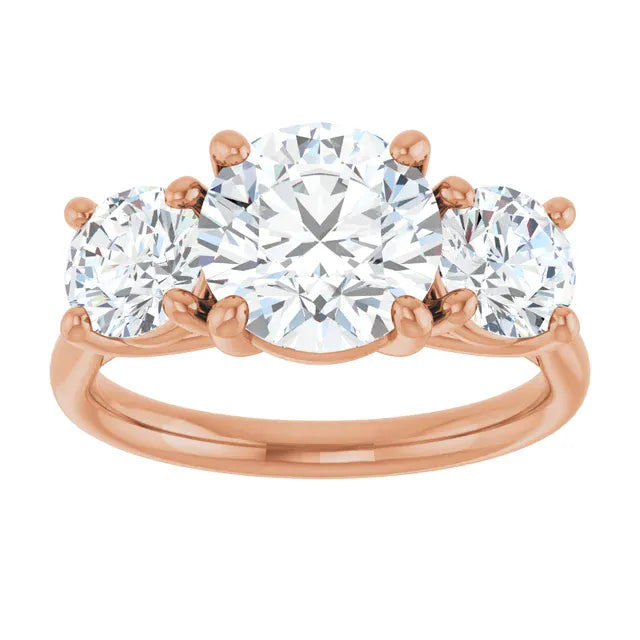 The Classic 3-Stone Engagement Ring | Round | 3 ⅕ CTW