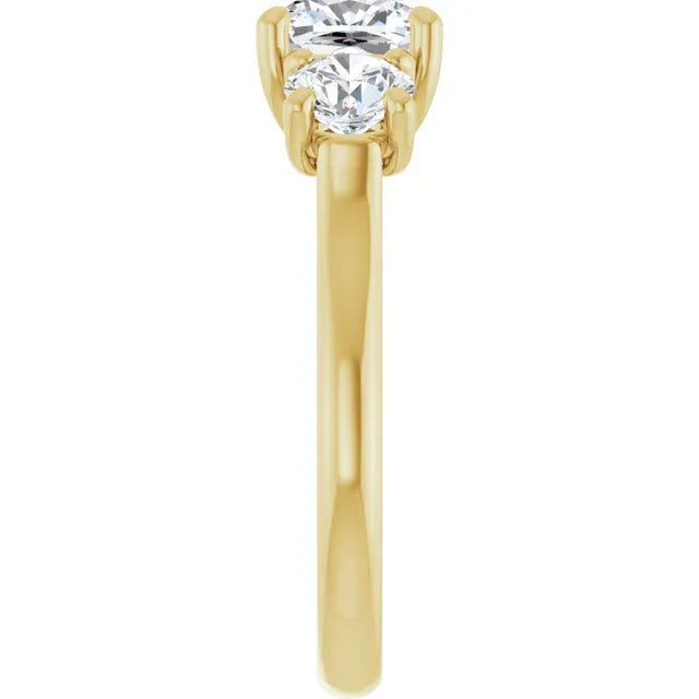 The Classic 3-Stone Engagement Ring | Cushion | 3 ⅕ CTW