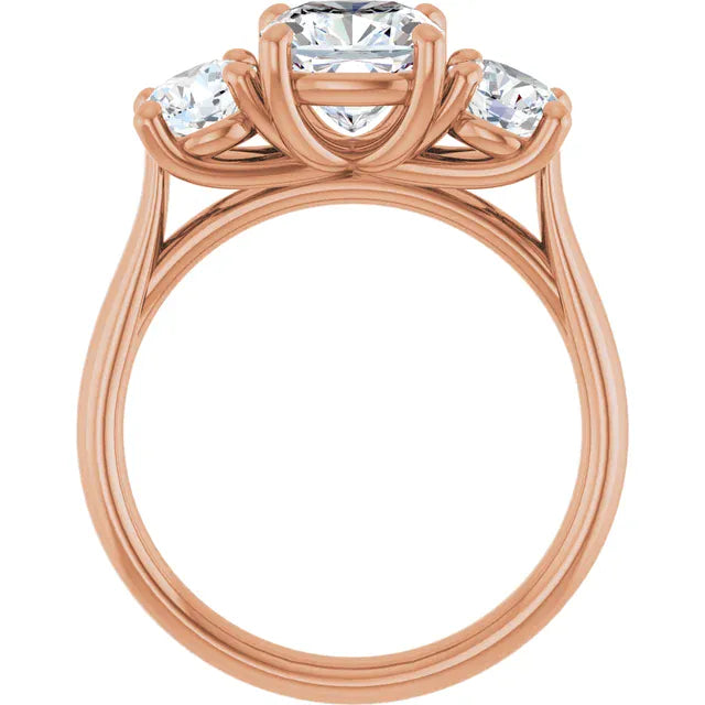 The Classic 3-Stone Engagement Ring | Cushion | 3 ⅕ CTW