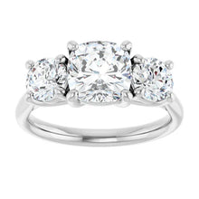 The Classic 3-Stone Engagement Ring | Cushion | 3 ⅕ CTW