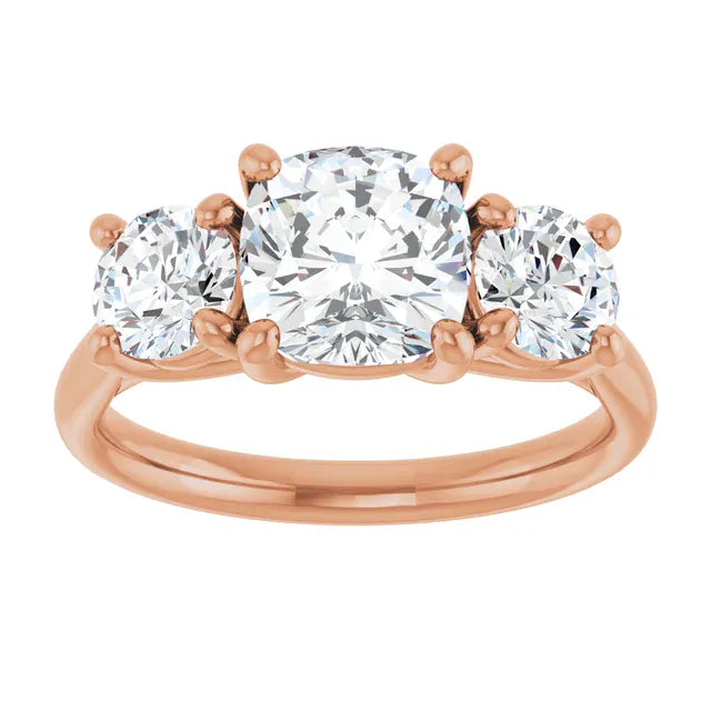 The Classic 3-Stone Engagement Ring | Cushion | 3 ⅕ CTW