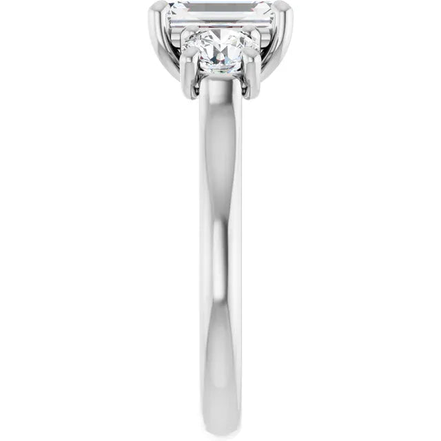 The Classic 3-Stone Engagement Ring | Emerald | 3 ⅕ CTW