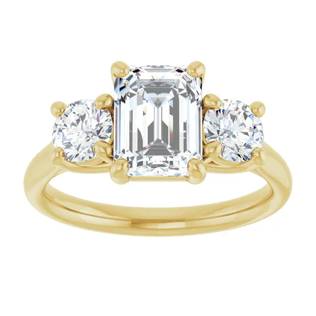The Classic 3-Stone Engagement Ring | Emerald | 3 ⅕ CTW