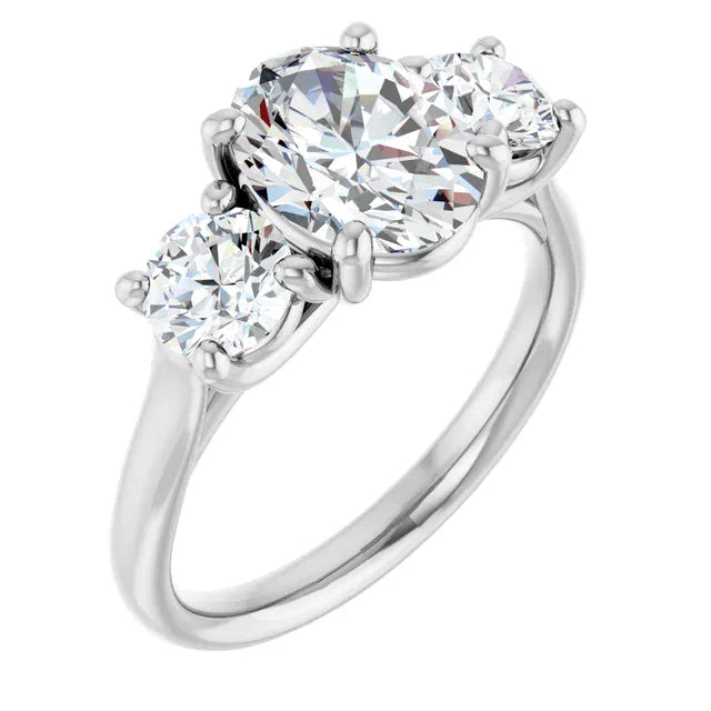 The Classic 3-Stone Engagement Ring | Oval | 3 ⅕ CTW