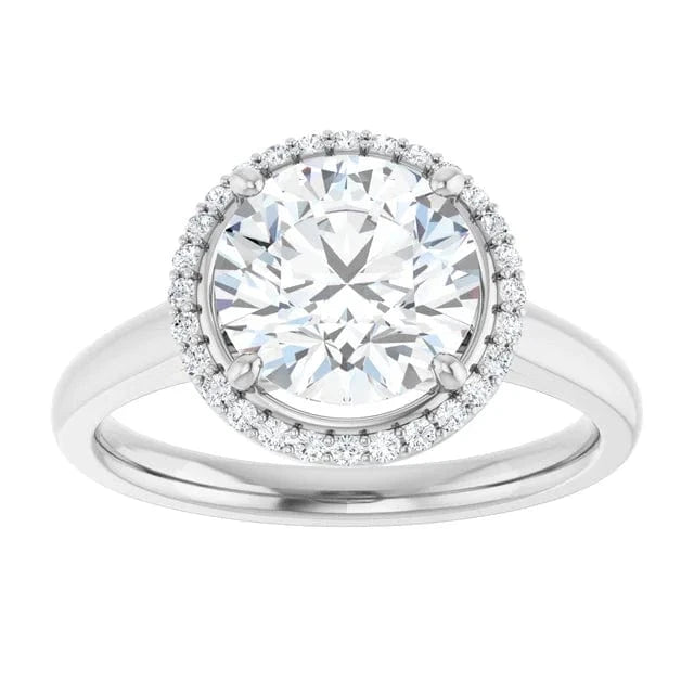 The Classic Halo Engagement Ring | Round | 2 ¼ CTW
