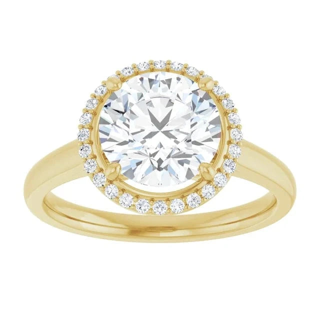 The Classic Halo Engagement Ring | Round | 2 ¼ CTW