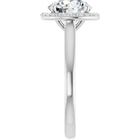 The Classic Halo Engagement Ring | Round | 2 ¼ CTW