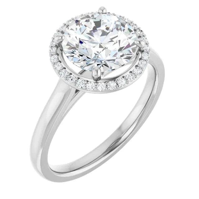 The Classic Halo Engagement Ring | Round | 2 ¼ CTW