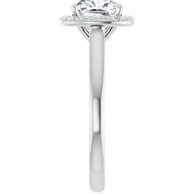 The Classic Halo Engagement Ring | Cushion | 2 ¼ CTW