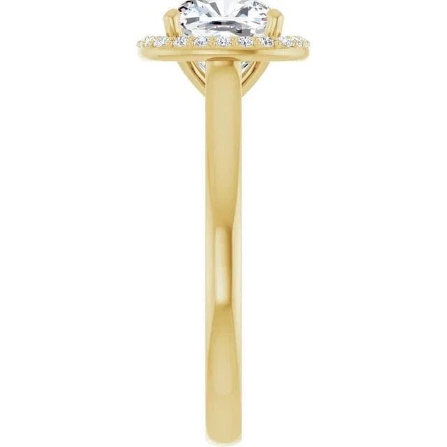 The Classic Halo Engagement Ring | Cushion | 2 ¼ CTW