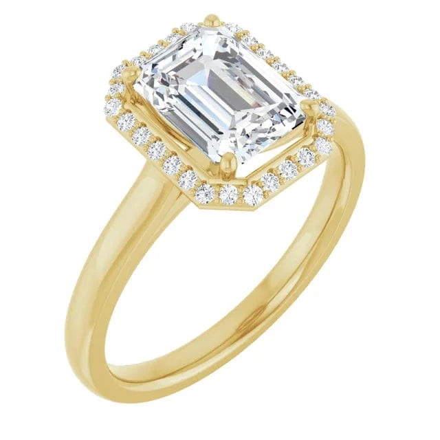 The Classic Halo Engagement Ring | Emerald | 2 ¼ CTW