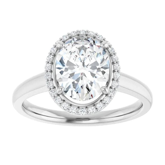 The Classic Halo Engagement Ring | Oval | 2 ¼ CTW