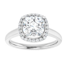The Classic Halo Engagement Ring | Cushion | 2 ¼ CTW