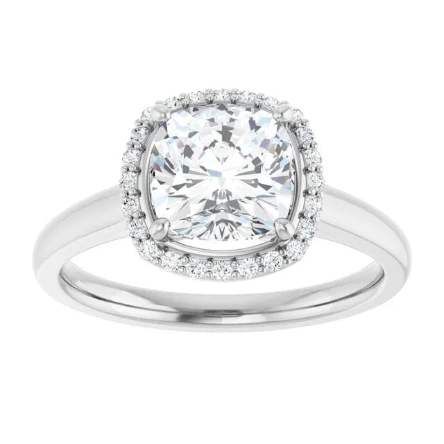 The Classic Halo Engagement Ring | Cushion | 2 ¼ CTW