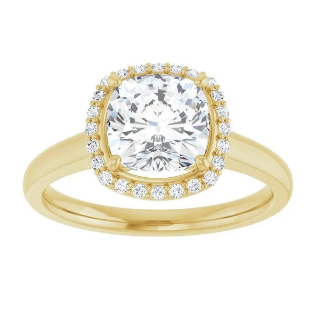 The Classic Halo Engagement Ring | Cushion | 2 ¼ CTW