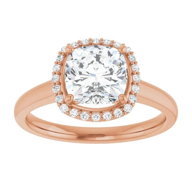The Classic Halo Engagement Ring | Cushion | 2 ¼ CTW