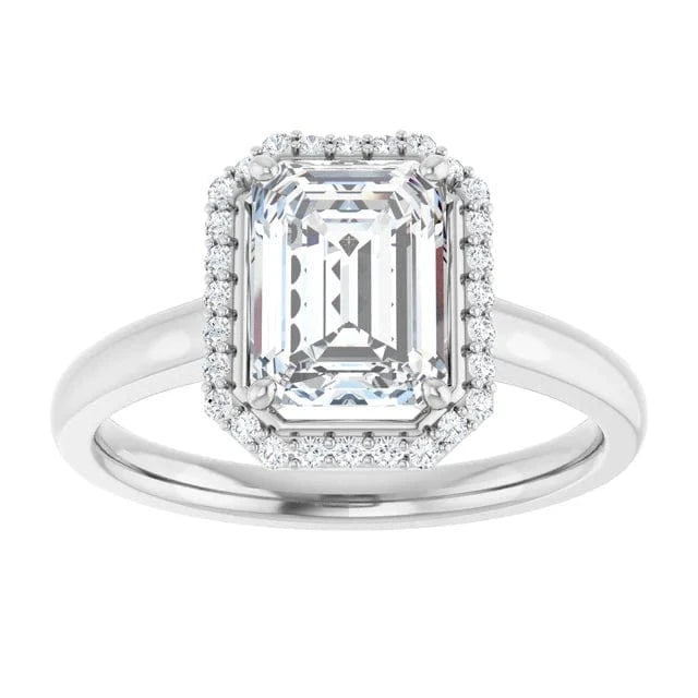 The Classic Halo Engagement Ring | Emerald | 2 ¼ CTW