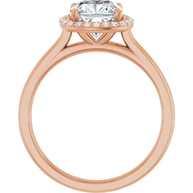 The Classic Halo Engagement Ring | Cushion | 2 ¼ CTW