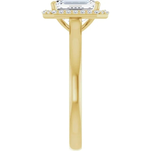 The Classic Halo Engagement Ring | Emerald | 2 ¼ CTW