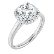 The Classic Halo Engagement Ring | Cushion | 2 ¼ CTW