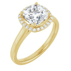 The Classic Halo Engagement Ring | Cushion | 2 ¼ CTW