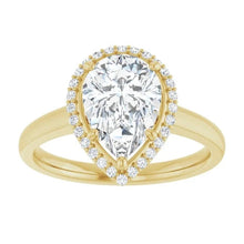 The Classic Halo Engagement Ring | Pear | 2 ¼ CTW