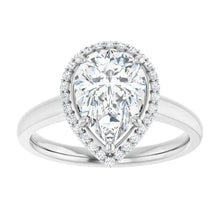The Classic Halo Engagement Ring | Pear | 2 ¼ CTW