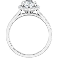The Classic Halo Engagement Ring | Pear | 2 ¼ CTW