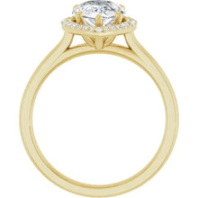 The Classic Halo Engagement Ring | Pear | 2 ¼ CTW