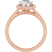 The Classic Halo Engagement Ring | Pear | 2 ¼ CTW