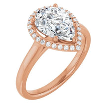 The Classic Halo Engagement Ring | Pear | 2 ¼ CTW