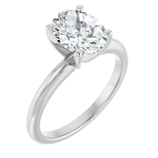 The Classic 4-Prong Solitaire Engagement Ring | Oval | 2 CTW