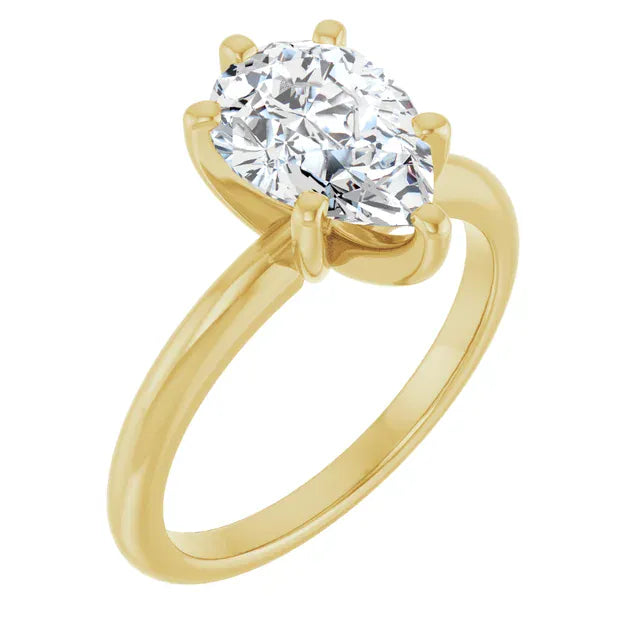 The Classic 6-Prong Solitaire Engagement Ring | Pear | 2 CTW