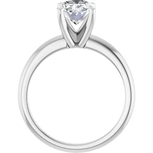 The Classic 4-Prong Solitaire Engagement Ring | Oval | 2 CTW