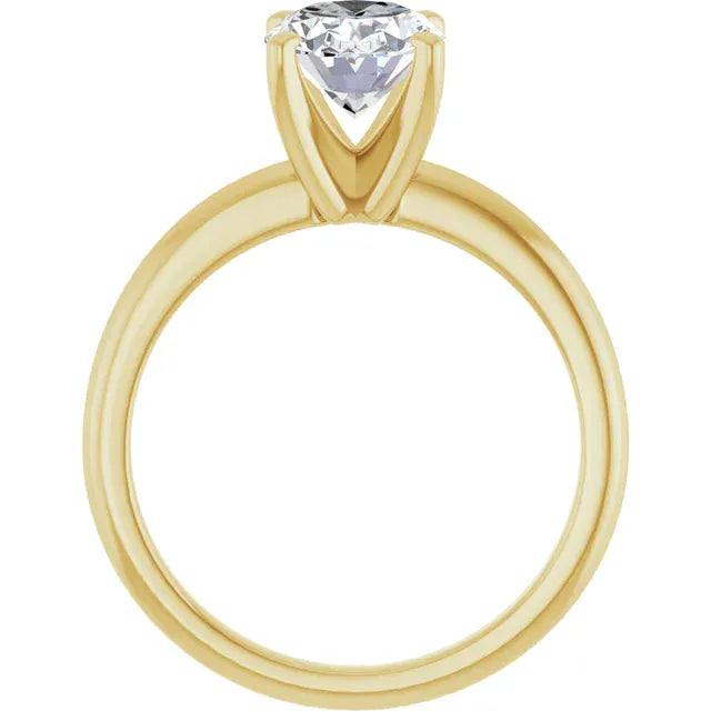 The Classic 4-Prong Solitaire Engagement Ring | Oval | 2 CTW