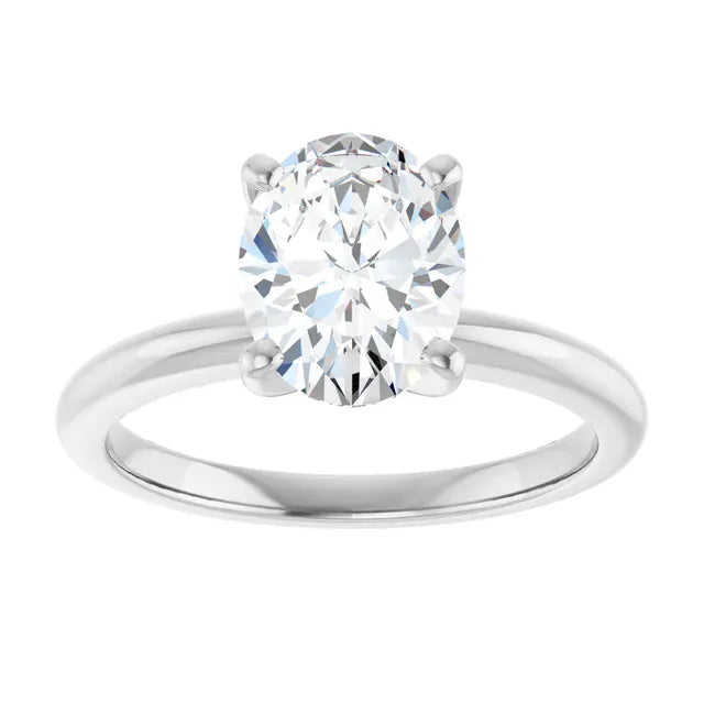 The Classic 4-Prong Solitaire Engagement Ring | Oval | 2 CTW