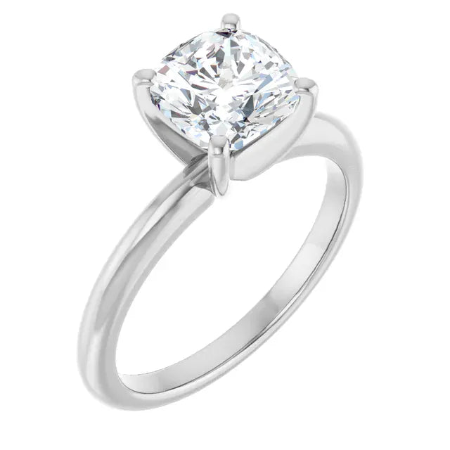 The Classic 4-Prong Solitaire Engagement Ring | Cushion | 2 CTW