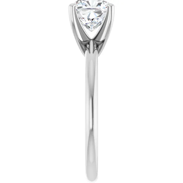 The Classic 4-Prong Solitaire Engagement Ring | Cushion | 2 CTW