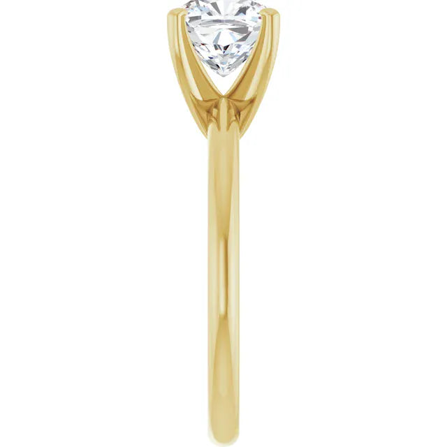 The Classic 4-Prong Solitaire Engagement Ring | Cushion | 2 CTW