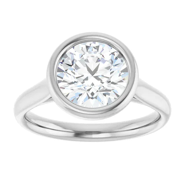 The Classic Bezel Engagement Ring | Round | 2 CTW