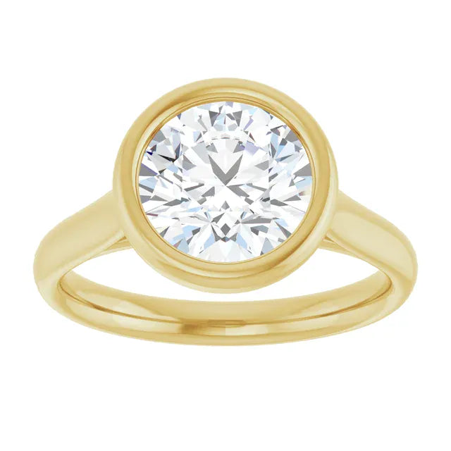 The Classic Bezel Engagement Ring | Round | 2 CTW