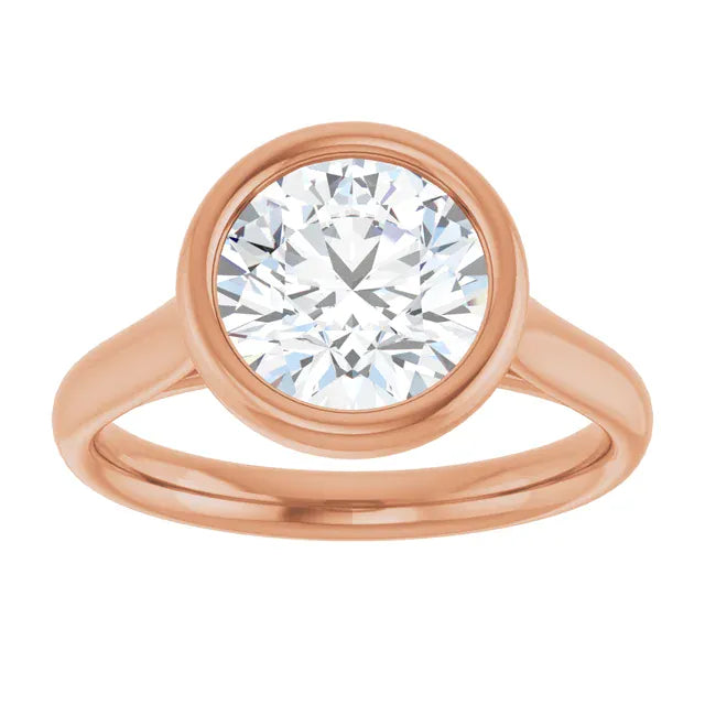 The Classic Bezel Engagement Ring | Round | 2 CTW