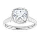 The Classic Bezel Engagement Ring | Cushion | 2 CTW