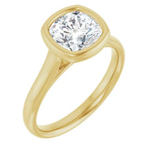 The Classic Bezel Engagement Ring | Cushion | 2 CTW
