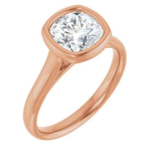 The Classic Bezel Engagement Ring | Cushion | 2 CTW