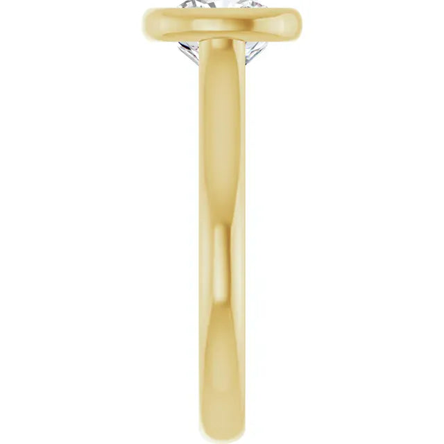 The Classic Bezel Engagement Ring | Cushion | 2 CTW