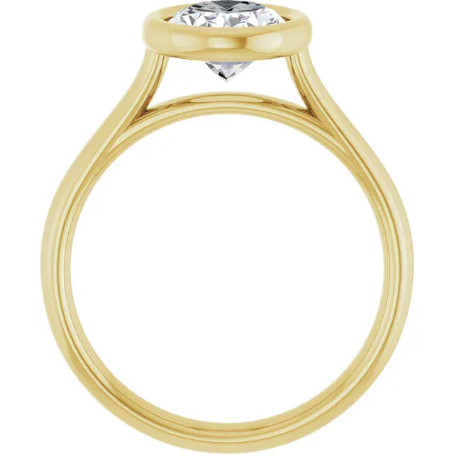 The Classic Bezel Engagement Ring | Oval | 2 CTW