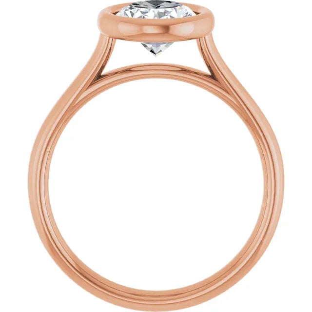 The Classic Bezel Engagement Ring | Oval | 2 CTW