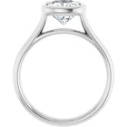 The Classic Bezel Engagement Ring | Cushion | 2 CTW